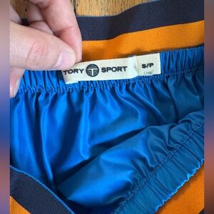 TORY BURCH Sport Athletic Swoosh Nylon Midi Skirt